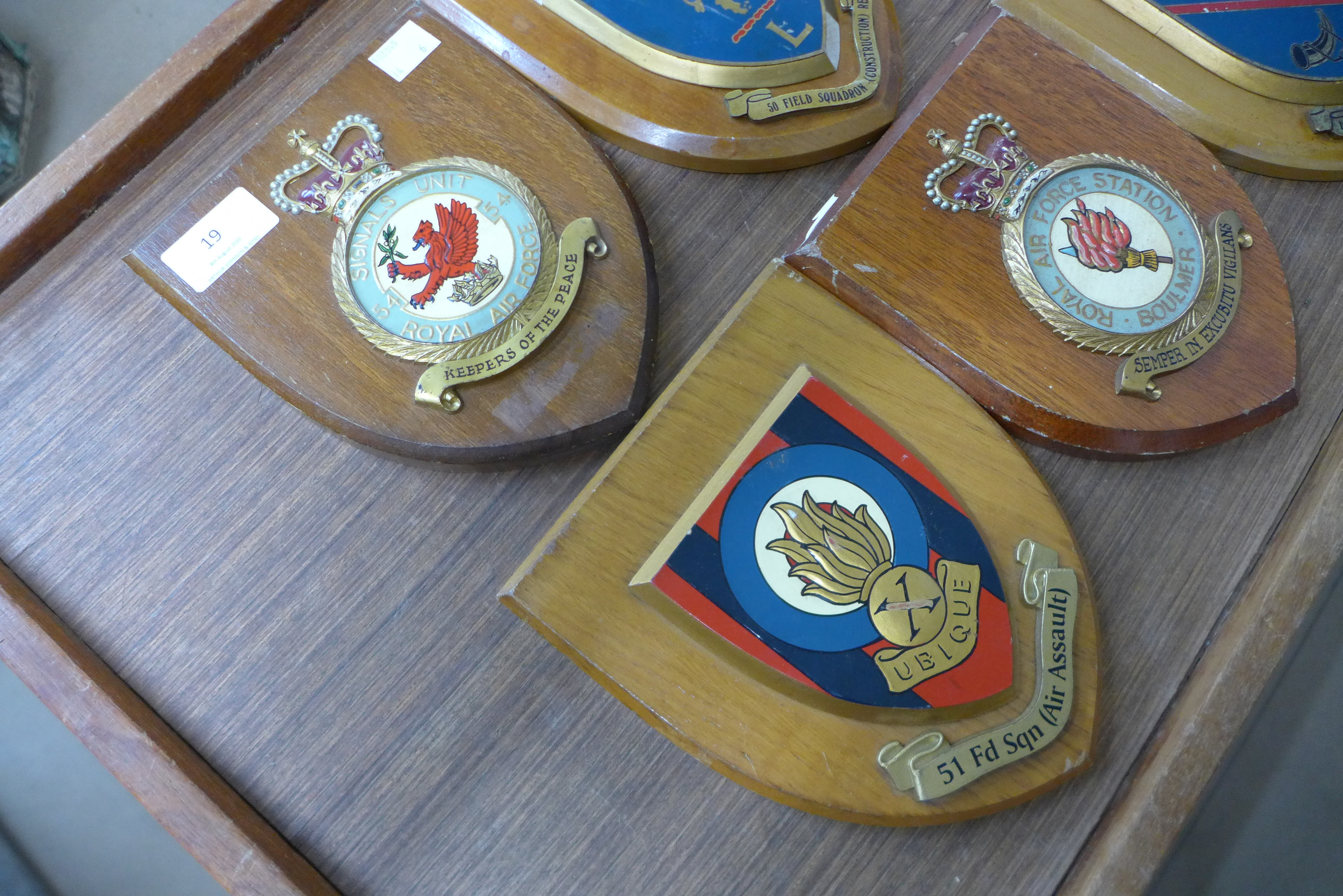 Six assorted RAF regimental plaques - Image 2 of 2