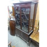 An Edward VII Chippendale Revival mahogany bookcase