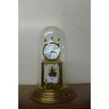 A German brass anniversary clock