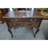 A George III mahogany lowboy