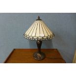 A Tiffany style table lamp