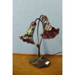 An Art Nouveau style table lamp