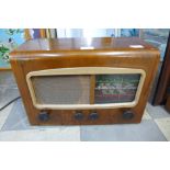 A Cossor Melody Maker walnut radio