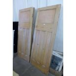 Six pine doors