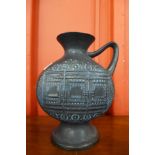 A West German Bay Keramik pottery vase, model 297-20 Contura
