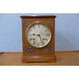 An early 20th Century mahogany mantel clock