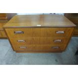 A G-Plan Fresco teak chest of drawers