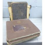 A family Bible with family register and a collection of 78RPM records **PLEASE NOTE THIS LOT IS