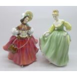 Two Royal Doulton figures, The Skater and Fair Lady