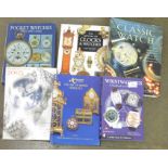 Six books relating to wristwatches and pocket watches