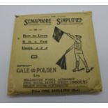 The Semaphore Simplified, twenty-eight cards and two leaflets, Gale & Polden, Aldershot