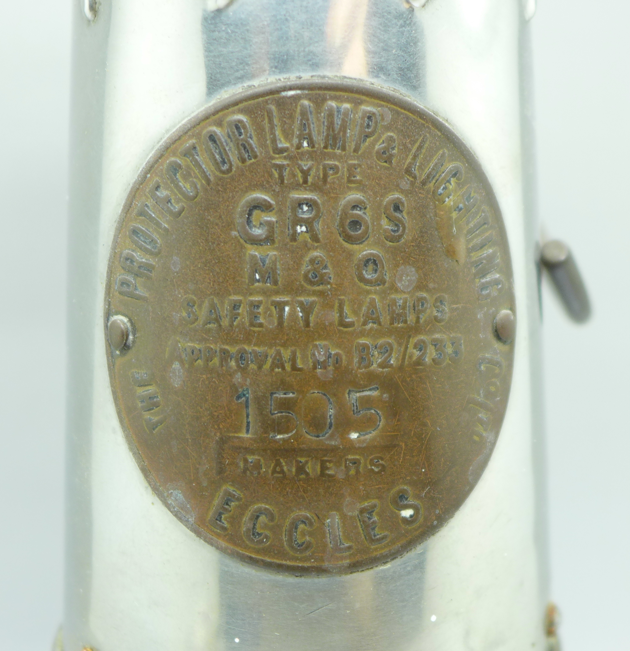 An Eccles miner's safety lamp, type GR6S - Image 2 of 2