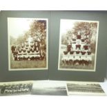 Early 1900's Aston Villa and Acton Villa postcards etc., Aston Villa Weslyans 1904/05 (2), postcards