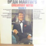 A Dean Martin autographed LP, signed verso