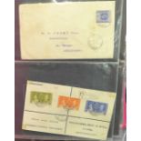 Seychelles postal history in album, George V onwards (48 covers)