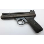 A Webley Mark 1 .22 calibre air pistol