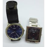 Two wristwatches; Seiko and Rotary