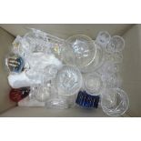 A collection of glassware **PLEASE NOTE THIS LOT IS NOT ELIGIBLE FOR POSTING AND PACKING**