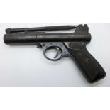A Webley Mark 1 .22 calibre air pistol