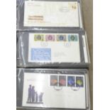 An album of 58 GB first day covers, 1977 to 1989, various years, an album of 64 first day covers