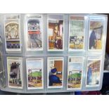 Cigarette cards; twelve complete sets in an album, Wills Railway Equipment, Player's Tennis, etc.