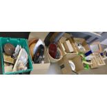 Nine boxes of decorative and household items, mirror, planter, etc. **PLEASE NOTE THIS LOT IS NOT