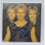Sting; autographed picture