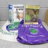 A collection of Wimbledon Lawn Tennis Championship programmes and tickets, and other British