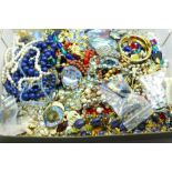 Bead necklaces and other costume jewellery