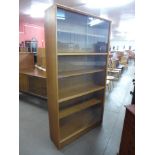 A teak bookcase