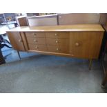 A teak sideboard