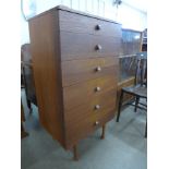 An Avalon teak chest of drawers