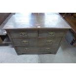 An Edward VII oak chest of drawers