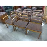 A set of six McIntosh teak dining chairs