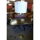 A brass standard lamp