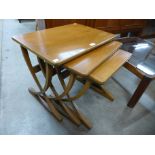 A Nathan teak nest of tables