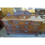 An Edward VII walnut sideboard