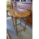 An oak barleytwist occasional table