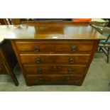 An Edward VII walnut chest of drawers