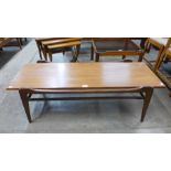 A teak coffee table