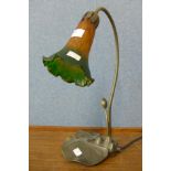 An Art Nouveau style table lamp