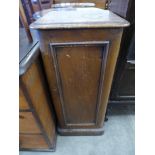 A Victorian walnut pot cupboard