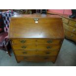 A George III mahogany bureau