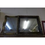 Two gilt framed mirrors