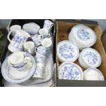 A collection of Figgjo of Norway Lotte pattern tea and dinnerware designed by Turi Gramstad