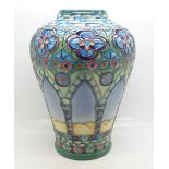 A Moorcroft Meknes vase, 79/350, designed by Beverley Wilkes, signed on the base, 21.5cm, boxed