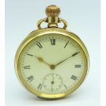 A Waltham Royal gold plated pocket watch