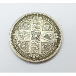 A Victorian 1849 Gothic head one florin