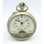 A Jovis 8-Days top wind pocket watch