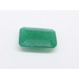 An unmounted emerald, approximately 5carat weight